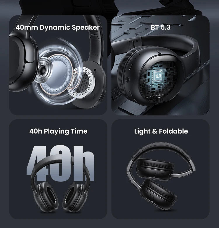 USAMS 40H BT Wireless Headphones